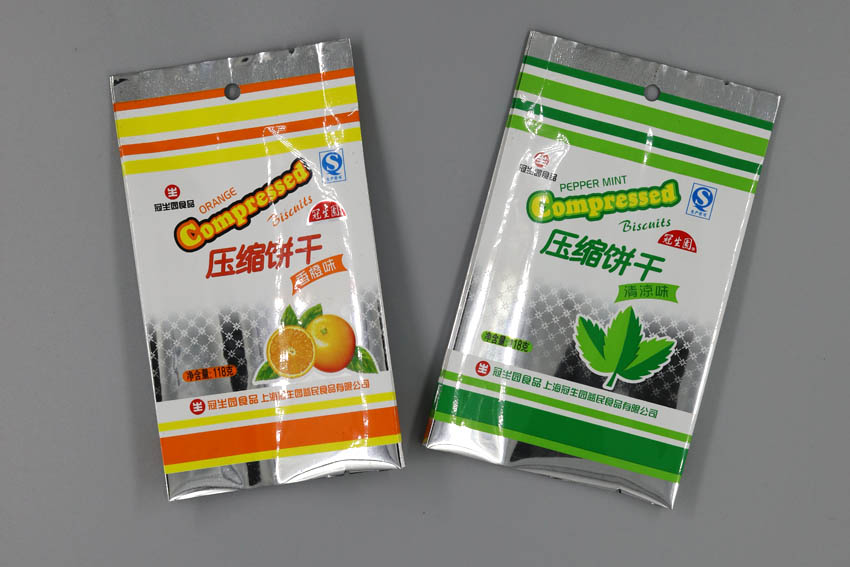 OPP/VMPET/PE復(fù)合膜袋 背封袋用于餅干糕點袋